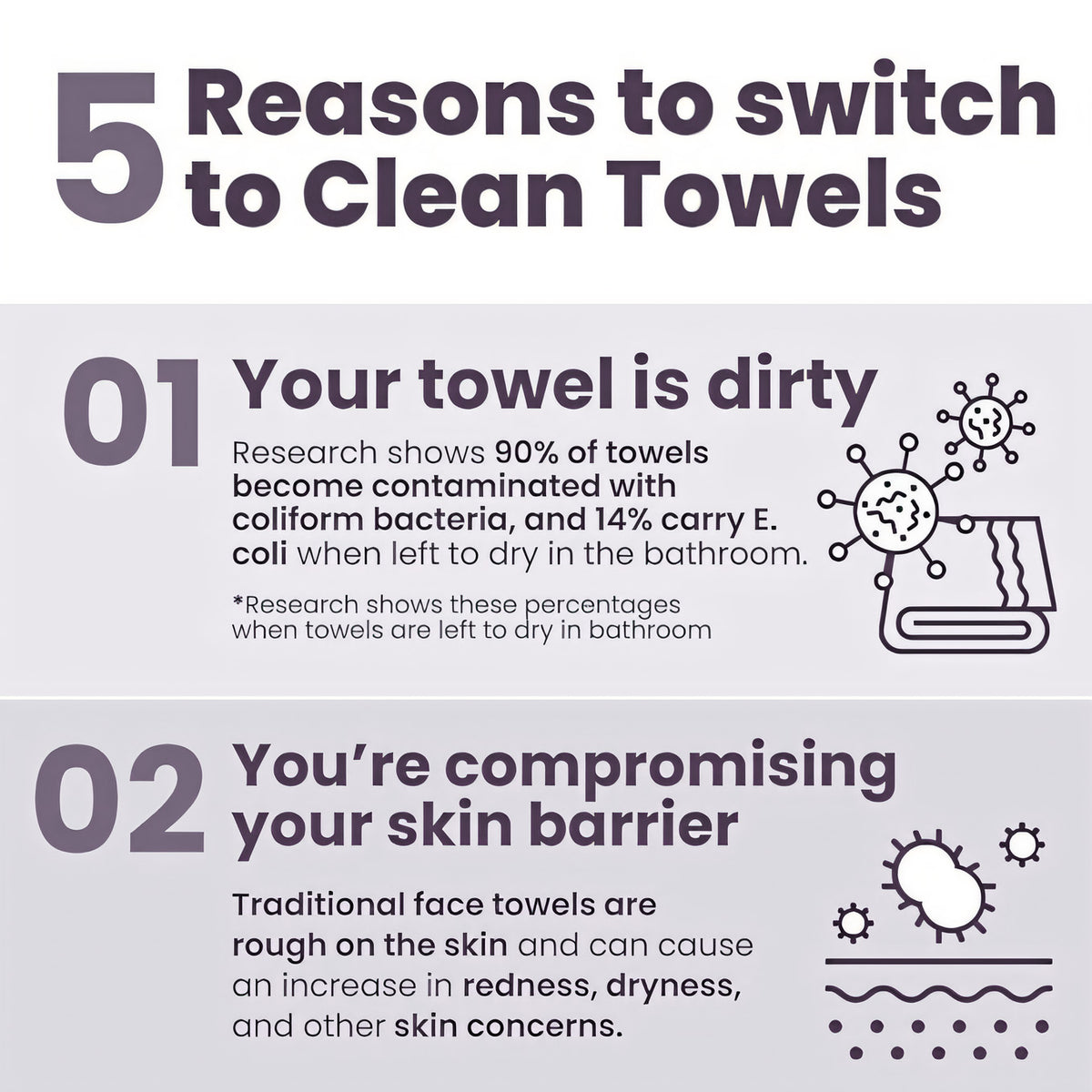 le' disposable biobased facial towels 50 count